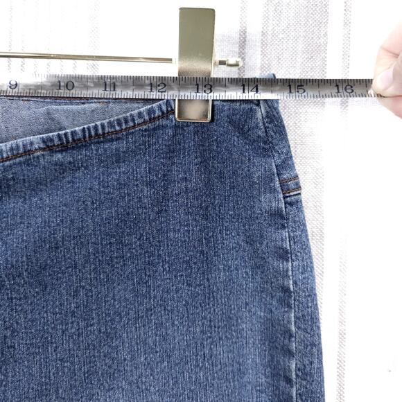 Y2K Vintage Gasoline Jeans Womens 11 Blue Embroidered Flare‎ Bootcut Low Rise - Picture 10 of 14